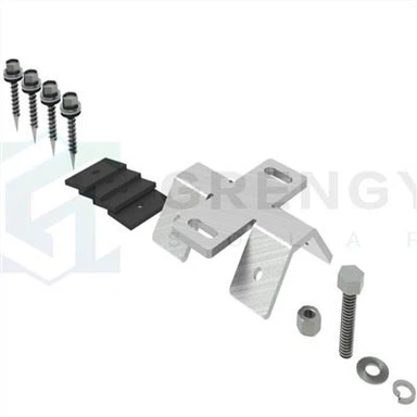 Braçadeira solar para telhados metálicos trapezoidais