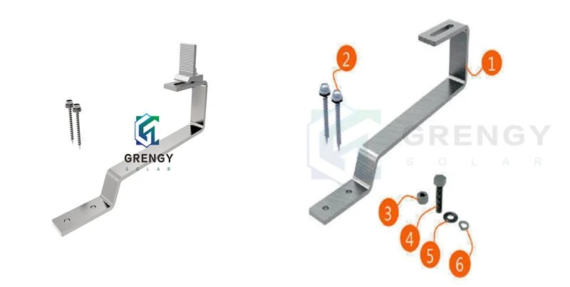 #7 solar hook for flat tile roof_ #7 solar hook for flat tile roof_