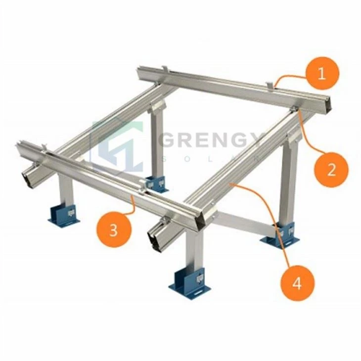 DoubleColumn Solar Ground Mounting Structure