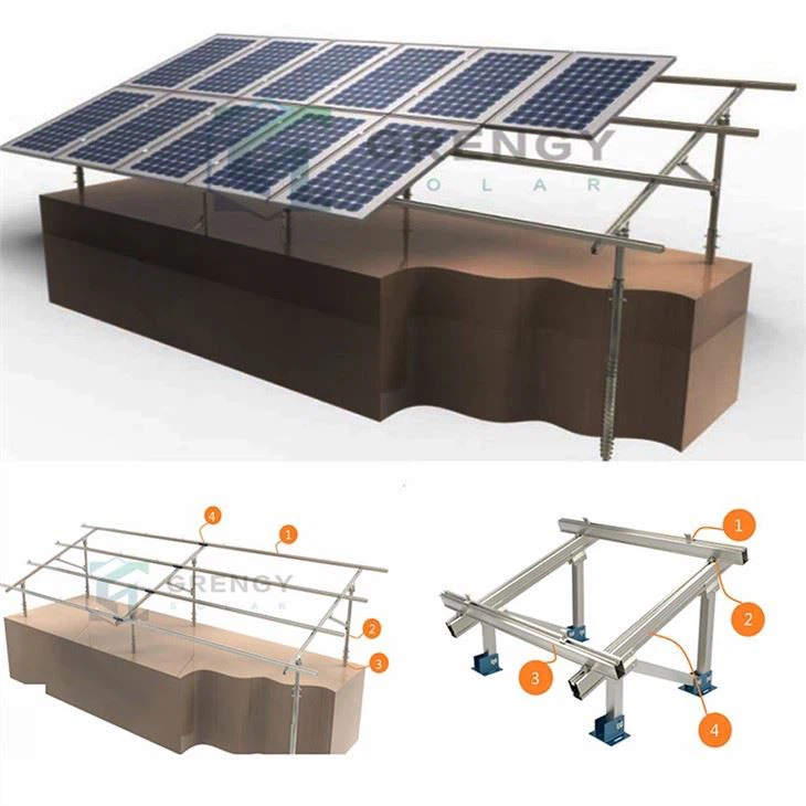 Estrutura de montagem no solo solar de instalação rápida
