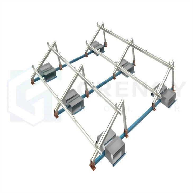 Sistema de montagem de matriz de lastro solar