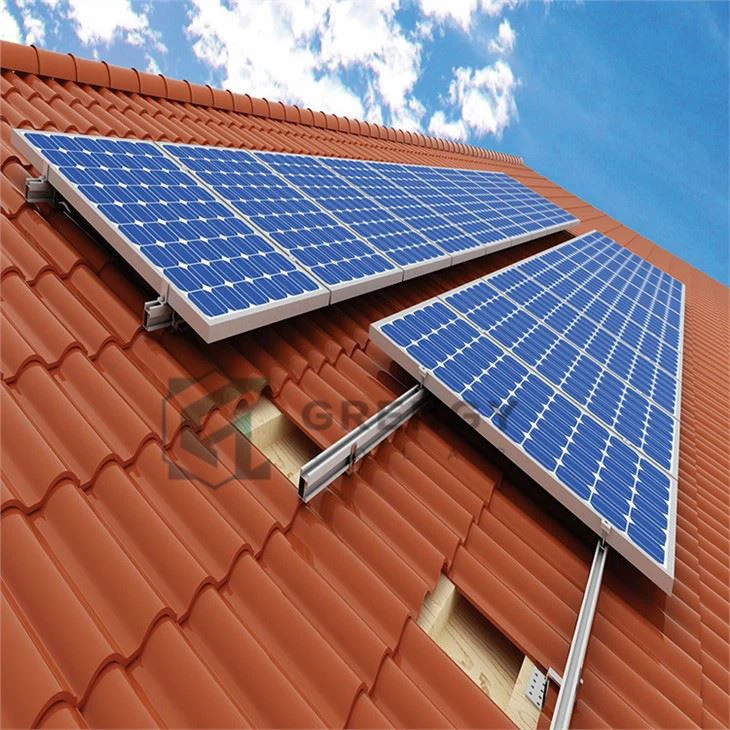 Sistema de suporte solar pv do gancho de teto de ladrilho