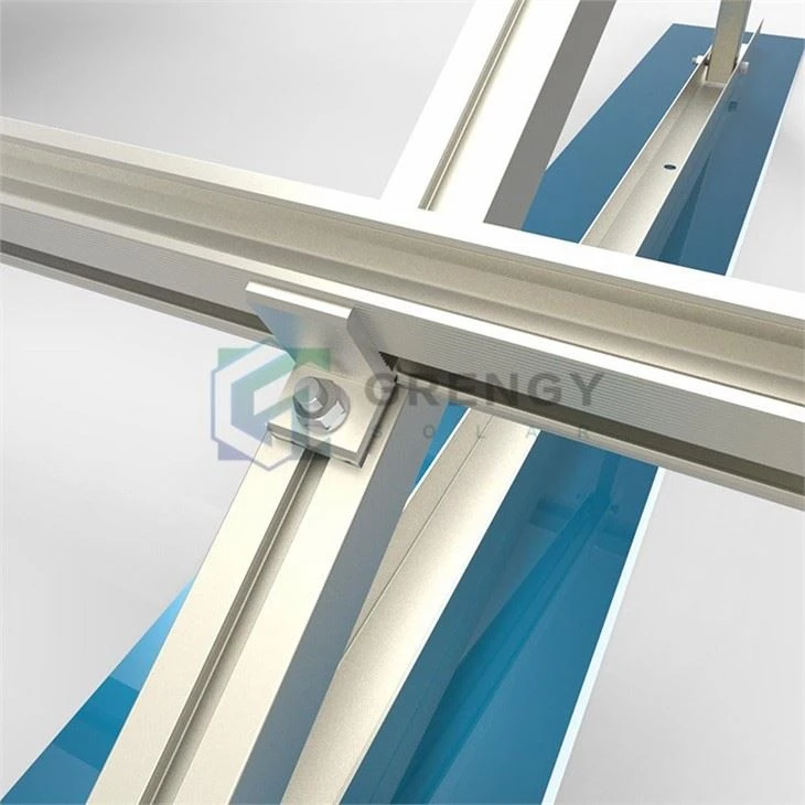Adjustable Tripod Aluminum Solar Flat Roof Mounting Brackets