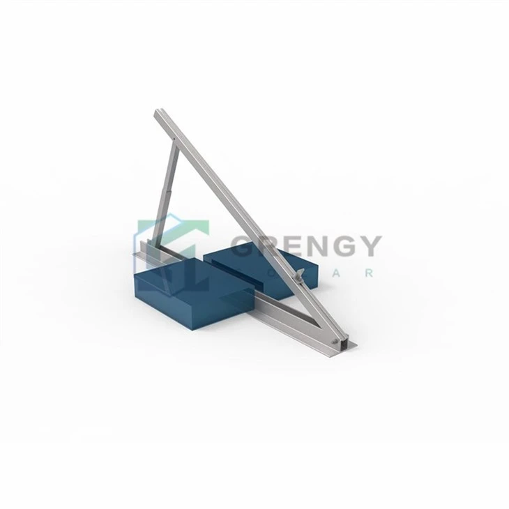 Adjustable Tripod Aluminum Solar Flat Roof Mounting Brackets