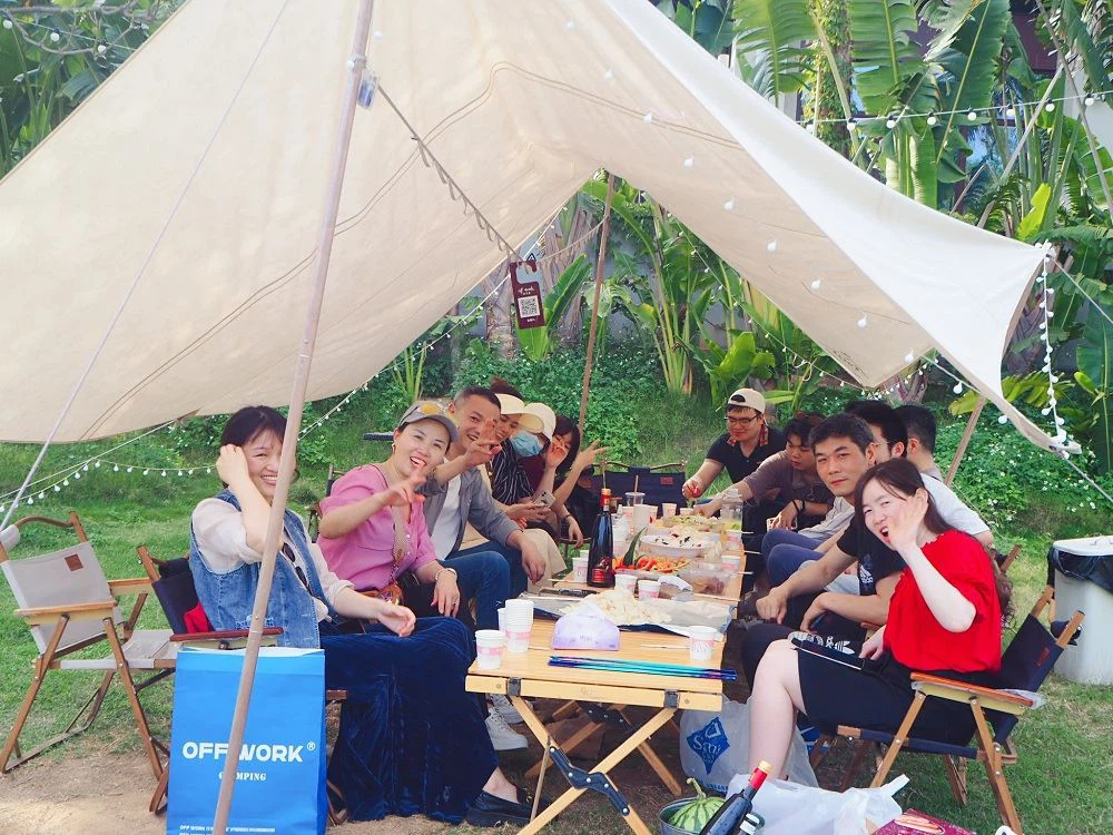 Dia de acampamento da equipe Grengy