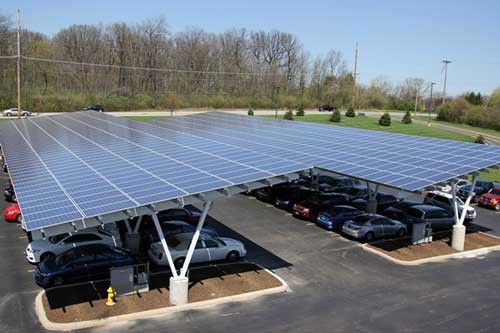 OEM Hot Dipped Galvanized Steel Solar Panel Carport Solar Mounting Rack Solar Pv Carport Mounting Brackets Structure