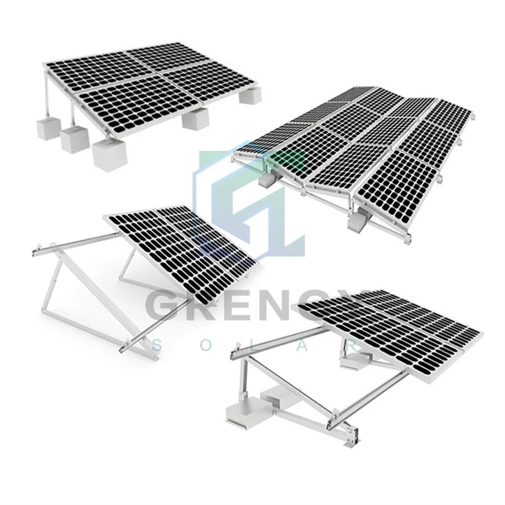 Solar solar de montagem terrestre de lastro