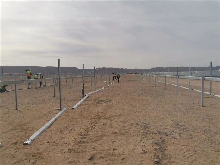 Galvanized Steel Solar Ground Panel Structure
