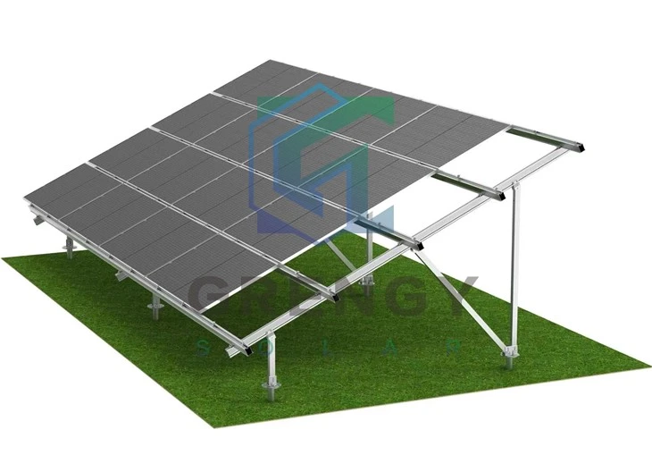 Sistema de montagem no solo para painéis solares