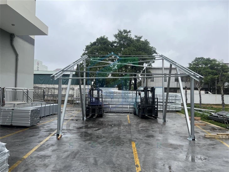 Long Life Zn-Al-Mg Solar Carport Frames | Sustainable PV Mounting Solutions