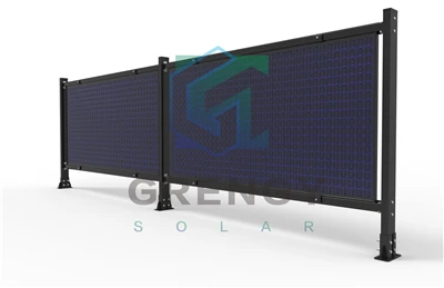 Cerca Solar Com Fundação De Concreto