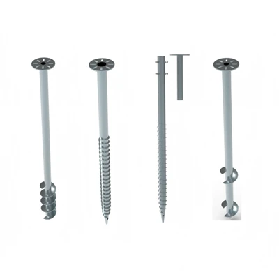 Âncora de parafuso de aterramento de aço galvanizado