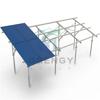 Suporte solar de alumínio para montagem no solo