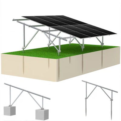 Rack de montagem solar em aço ZAM